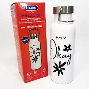 Термобутылка для детей Magio 500 мл, Красивый небольшой термос.