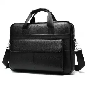 Кожаная сумка для ноутбука из итальянской кожи, формат А4, премиум класс