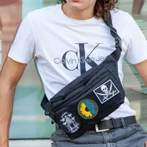 Тактическая бананка с мужской патч-панель.Сумка через плечо