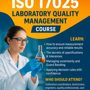 Join our ISO 17025 Laboratory Quality Management Course in Amsterdam