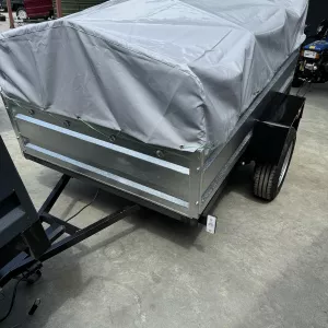 Причіп 200х130х40 (причіп з бортами гарячого цинкування)-рама фарбована