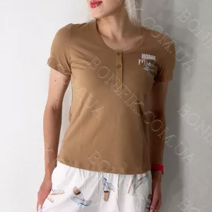 Комплект бавовняної піжами (футболка і шорти) «Slippers» (16401) (арт. 1845)