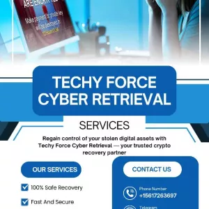 PROVEN RECOVERY SERVICES TO HELP YOU RETRIEVE YOUR FUNDS//TECHY FORCE CYBER RETRIEVAL