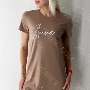 Жіноча туніка-сорочка з коротким рукавом «Shine» (16350) (арт. 1761)