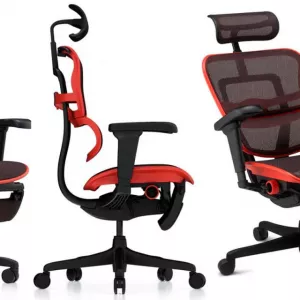 Кресло компьютерное Ergohuman Ultra X9 Gaming Legrest Equator Red