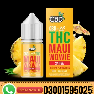 Delta-9 THC + CBD Vape Juice: Maui Wowie (Sativa) In Pakistan=03001595025