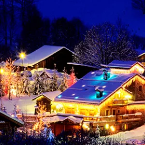 Новорічна ілюмінація гірляндами, монтаж гірлянд!