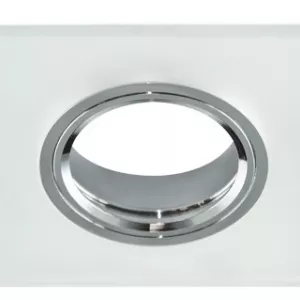 Стельовий світильник/корпус, Strühm Poland, вбудований, квадратний, матове скло/хром, 1хGU10, SELENA D FROSTED, STR-03598