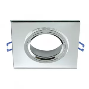 Стельовий корпус світильника, Strühm, 1хGU10, вбудований, прозорий/хром, SELENA D CLEAR, STR-03596