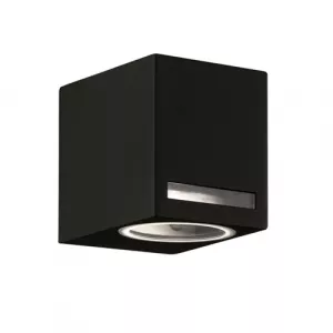 Світильник/корпус, Strühm, 1хGU10, IP54, фасадний, квадратний, графітовий, STR-03013