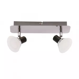 Настінний світильник, Strühm Poland, 2x6W, 3000K, IP44, накладний, хром, ZUZA LED, STR-02845