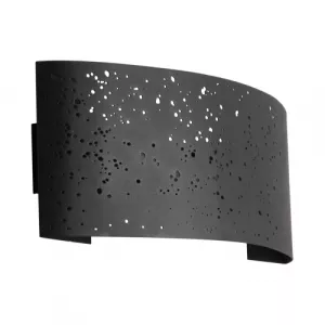 Світильник настінний, Strühm Poland, 5W, 4000K, накладний, стальний, чорний, STR-03286