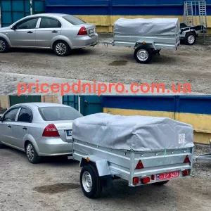 Новий причіп 200х130х40- оцинковний причіп «Дніпро-2000». Різні моделі авто причепів.