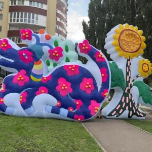 Декорации улиц надувные для оформления сцены, рекламы