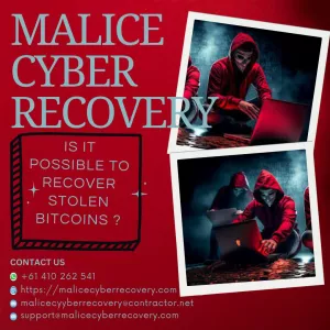 CAN I GET MY LOST OR SCAMMED BITCOIN BACK? YES, MALICE CYBER RECOVERY WILL SOLVE ALL YOUR PROBLEM