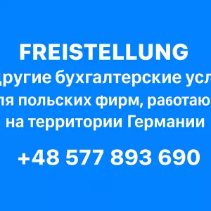 FREISTELLUNG И другие бухгалтерские услуги для Польских фирм