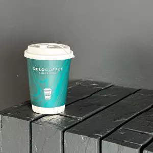 Бумажные стаканы для кофеен от производителя, с вашим дизайном, тираж 1000