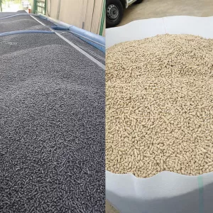 Пелети з дерева та лушпиння для промислового опалення