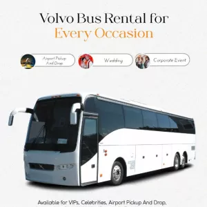 Volvo bus on rent in Jaipur | volvobusrental.com