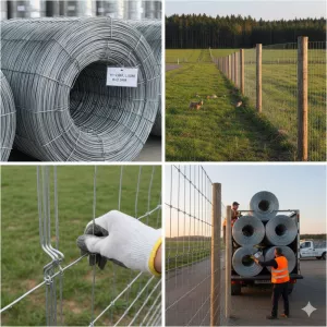 Шарнирная сетка для фермеров и дорог (узловая, лесная)