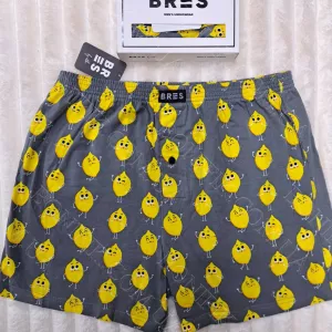 Чоловічі чорні сімейні труси з малюнком «Funny Lemon» (арт. MBXK 307/01/125)