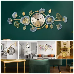 Modern Decorative Metal Wall Clock for Stylish Walls