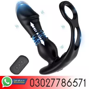 Original Thrusting Prostate Massager With Dual Rings - 03027786571