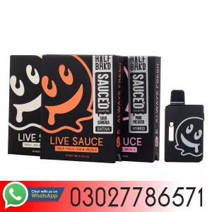 Original Half Bak'd Live Resin Sauced Disposable | 4g In Pakistan - 03027786571