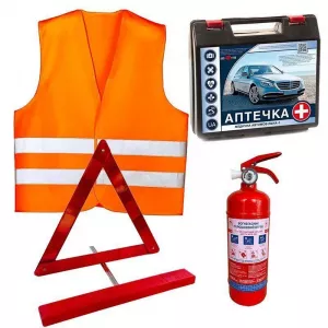 Автомобільні комплекти безпеки ВП-1 та ВП-2 — сертифікований захист за вимогами ПДР України