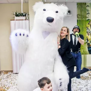Надувний костюм «Білий Ведмідь» від виpoбника