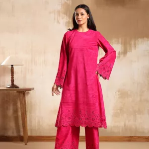 Stylish Cutwork Embroidery Dress Online – Modern Co-Ords Set