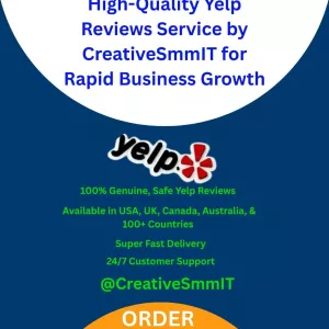 High-Quality Yelp Reviews Service by CreativeSmmIT for Rapid Business Growth