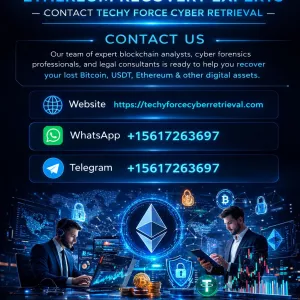 HIRE A GENUINE CRYPTO RECOVERY SERVICE CONTACT TECHY FORCE CYBER RETRIEVAL