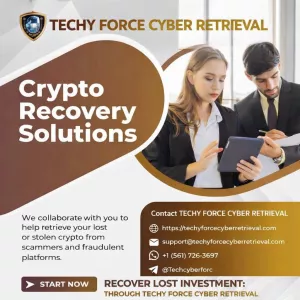HOW TO RECOVER STOLEN BITCOIN LOST TO A FAKE INVESTMENT. CONTACT TECHY FORCE CYBER RETRIEVAL