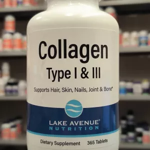 Lake Avenue Nutrition, Hydrolyzed Collagen Type I & III, 60 Tablets — Support for Skin, Hair, Nails, Joints & Bones