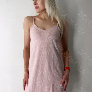 Жіноча нічна сорочка на тонкій бретелі «Peachy Pearl» (арт. LDK 112/61/01)