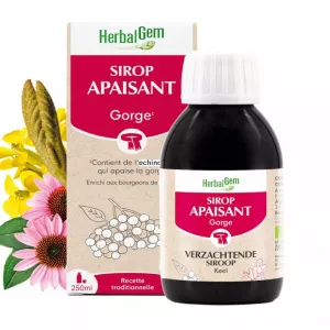 Cooling Syrup for the Throat HERBALGEM Sirop Apaisant Gorge 150 ml