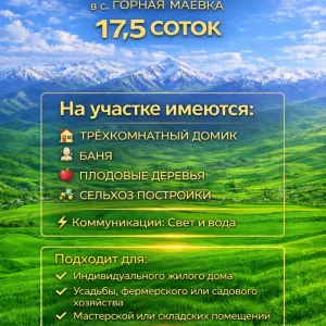 Продаю участок в с.Горная Маевка