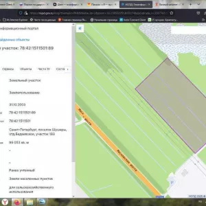 Продам участок 9,9 га у Московского шоссе в Шушарах — под бизнес и инвестиции