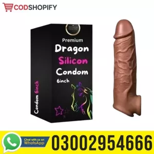 6 Inch Silicone Dragon Condom In Pakistan - 03002954666