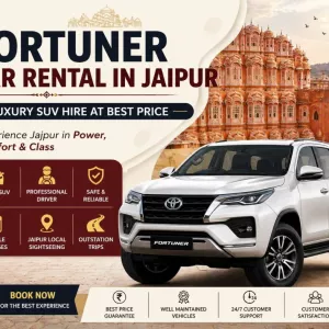 Fortuner Hire Jaipur with Driver – Premium Toyota Fortuner Rental