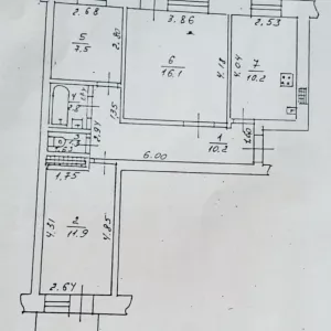 Продам 3-х ком. ЖК Молодежный. Вильямса. Дом кирпичный.