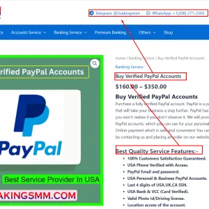 Where can I buy a verified PayPal account with money?