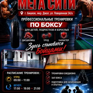 Зал бокса «Мега-Сити». Профессиональные тренировки по боксу для детей, подростков и взрослых