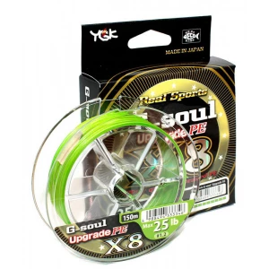 Шнур YGK G-Soul X8 Upgrade 150m (салат.) #0.8/0.148mm 16lb