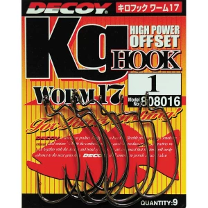 Крючок Decoy Worm17 Kg Hook 2/0, 8 шт/уп