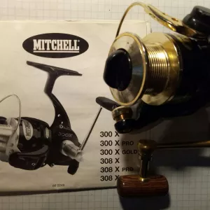 Катушка безынерционная Mitchell 308X Gold, 10 подшипников, Франция.