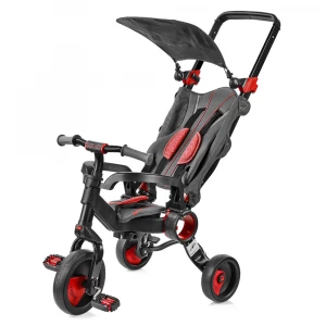 Велосипед Galileo Strollcycle триколісний чорний із червоним (GB-1002-R)