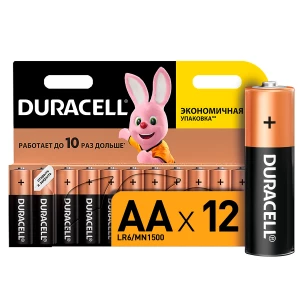 Батарейки лужні Duracell Basic АА 1.5V LR6 12 шт (5000394006546b)