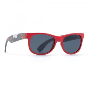 Сонцезахисні окуляри INVU Червоно-сірі панто дитячі (K2402M)